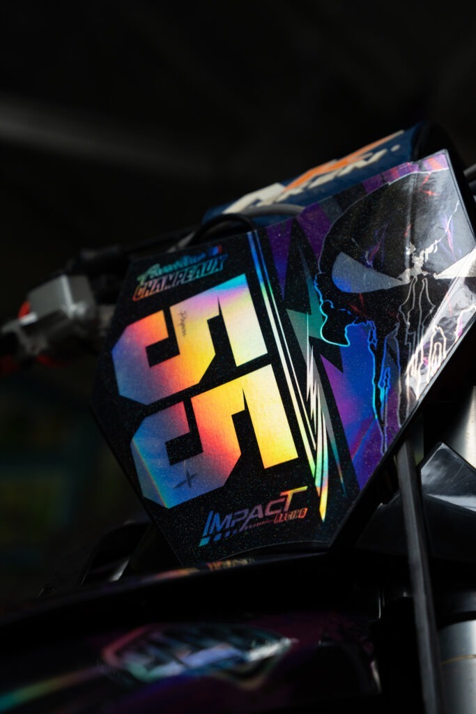 kit deco moto holographique personnalisé