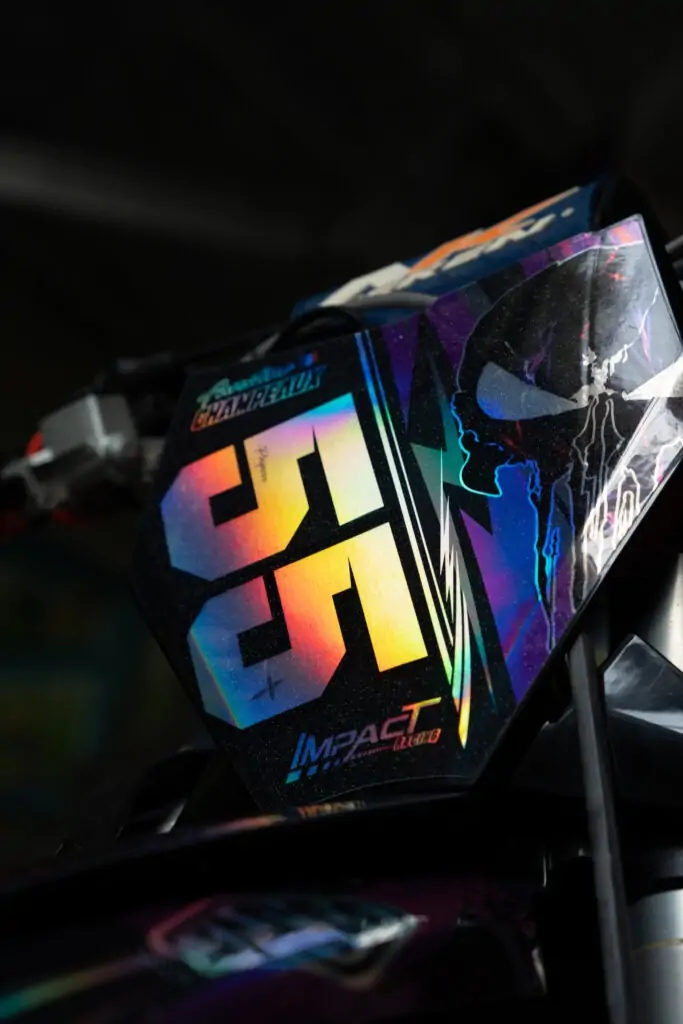 kit deco moto holographique personnalisé