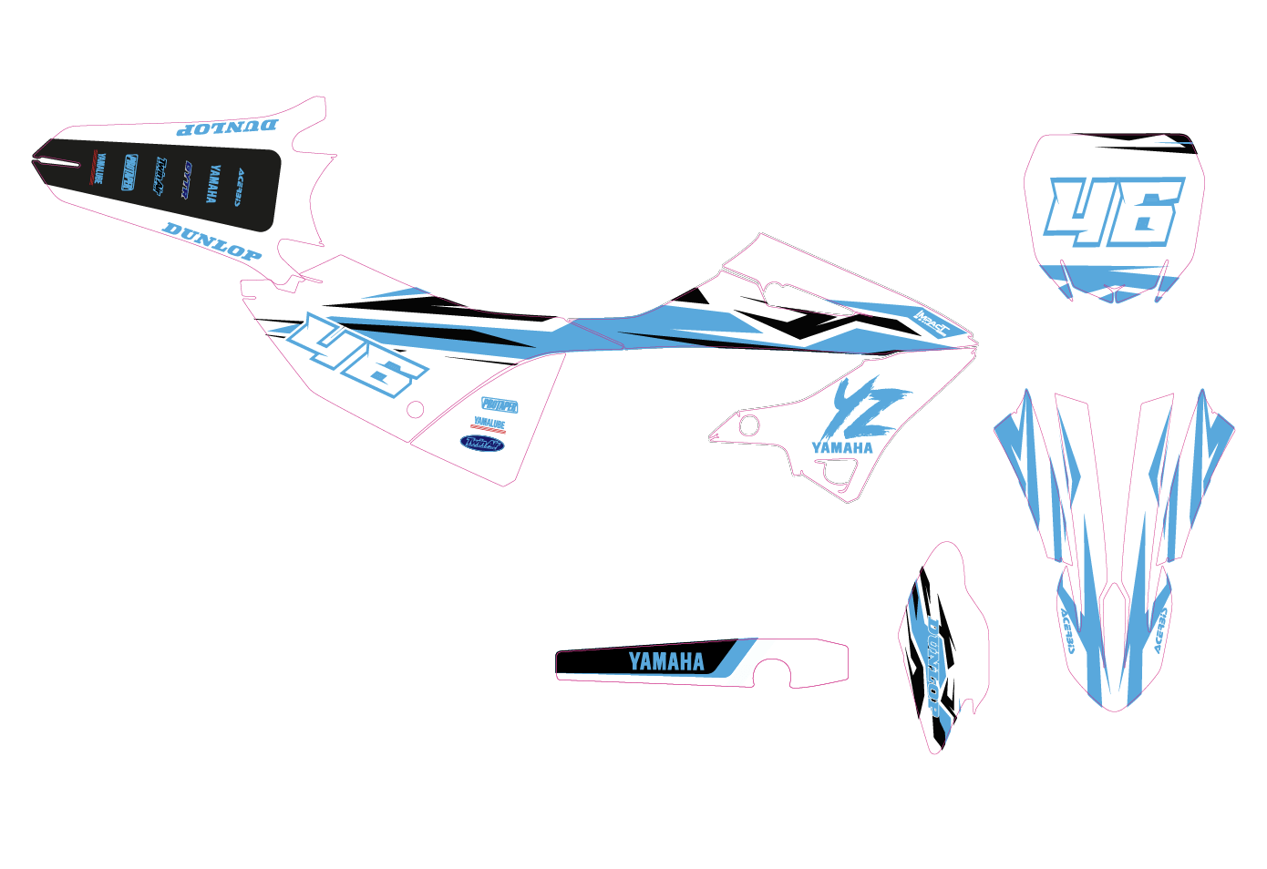 kit deco impact racing kit deco yz