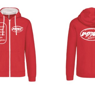 Sweat-shirt zippé capuche contrastée IMPACT RACING adulte