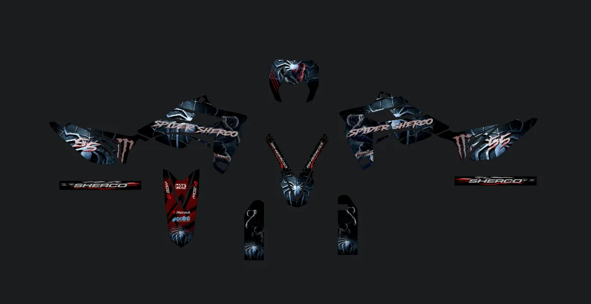 kit deco impact racing Kit déco SHERCO SM 50 2018/2026 — sherco spider